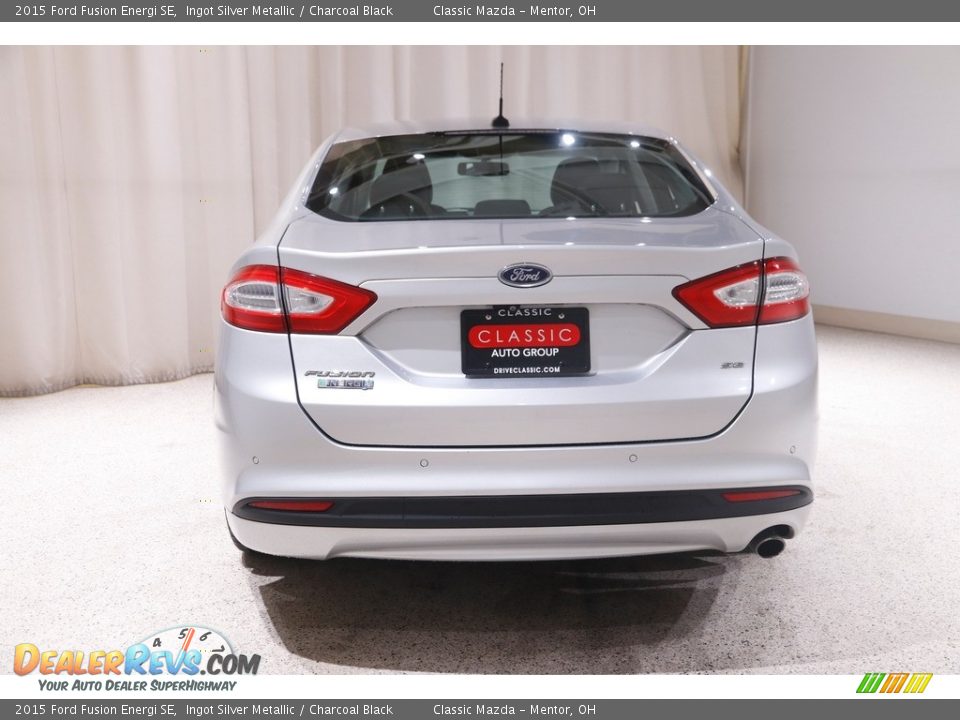 2015 Ford Fusion Energi SE Ingot Silver Metallic / Charcoal Black Photo #22