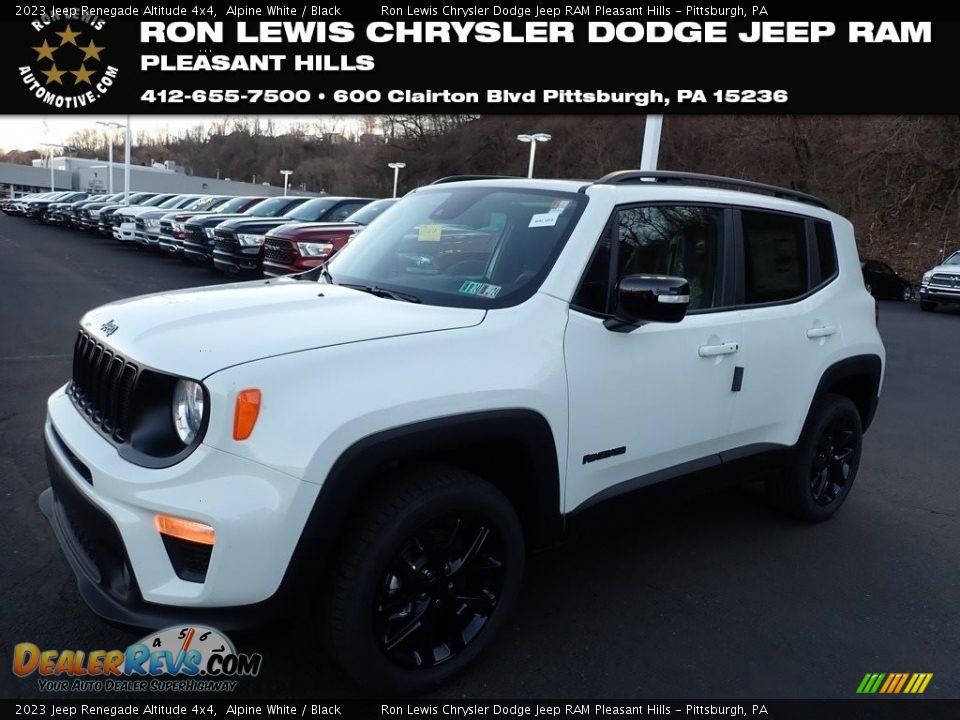 2023 Jeep Renegade Altitude 4x4 Alpine White / Black Photo #1