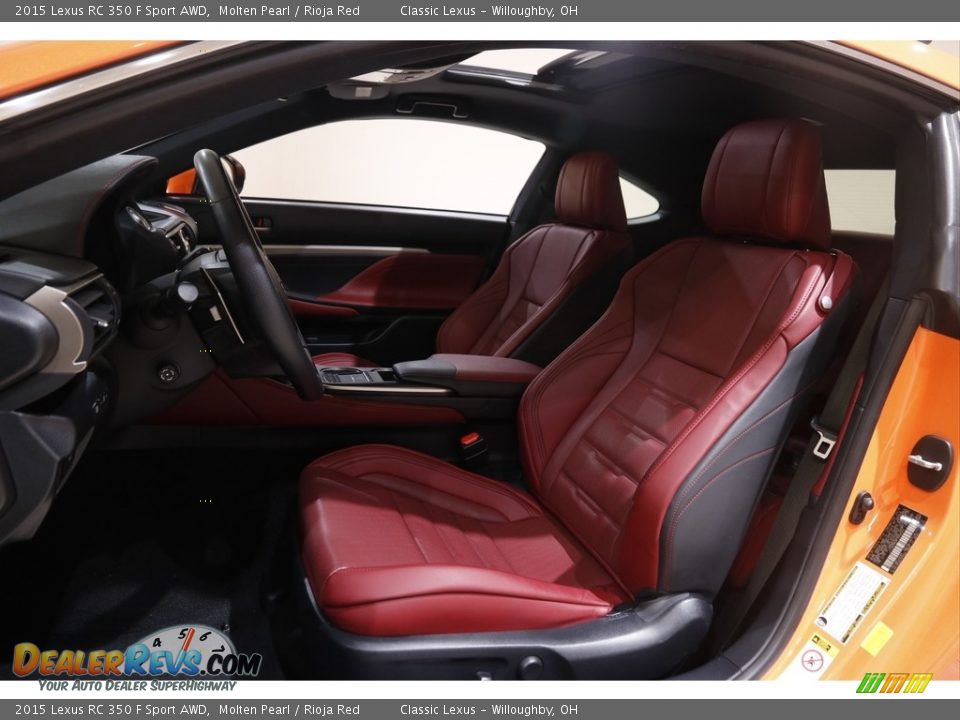 Rioja Red Interior - 2015 Lexus RC 350 F Sport AWD Photo #5