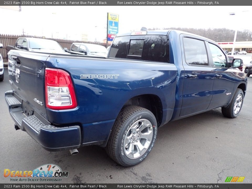 2023 Ram 1500 Big Horn Crew Cab 4x4 Patriot Blue Pearl / Black Photo #6