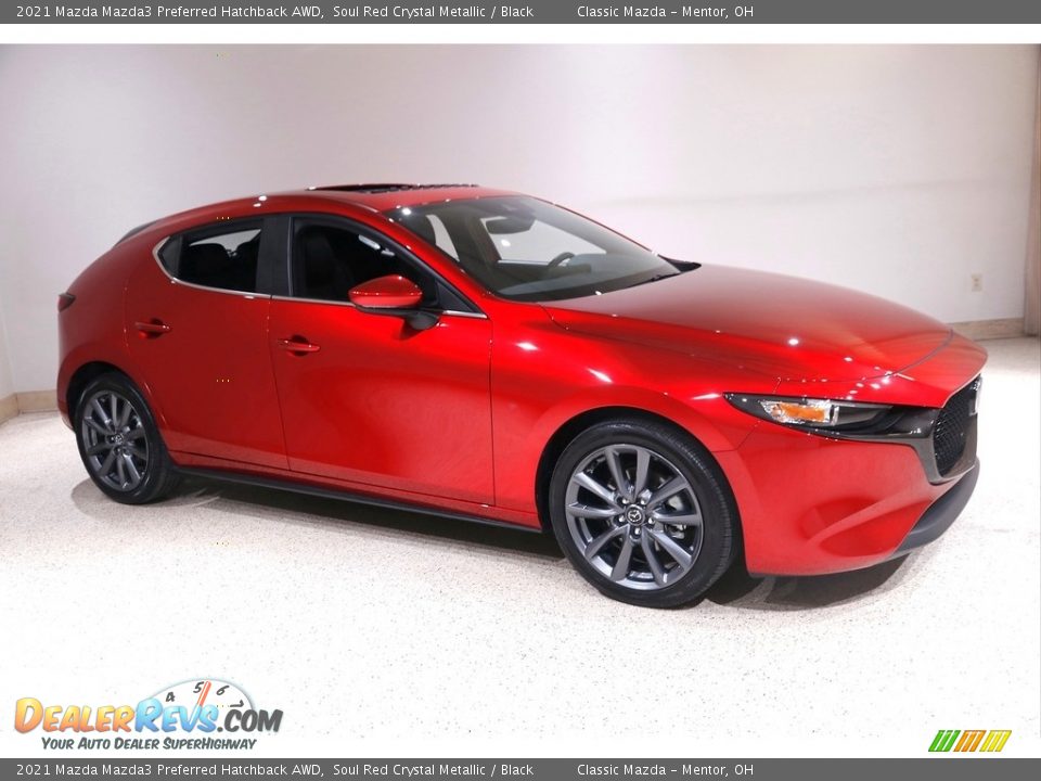 2021 Mazda Mazda3 Preferred Hatchback AWD Soul Red Crystal Metallic / Black Photo #1