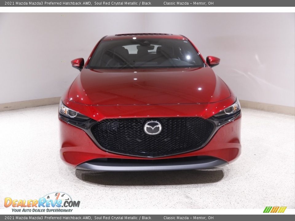 2021 Mazda Mazda3 Preferred Hatchback AWD Soul Red Crystal Metallic / Black Photo #2
