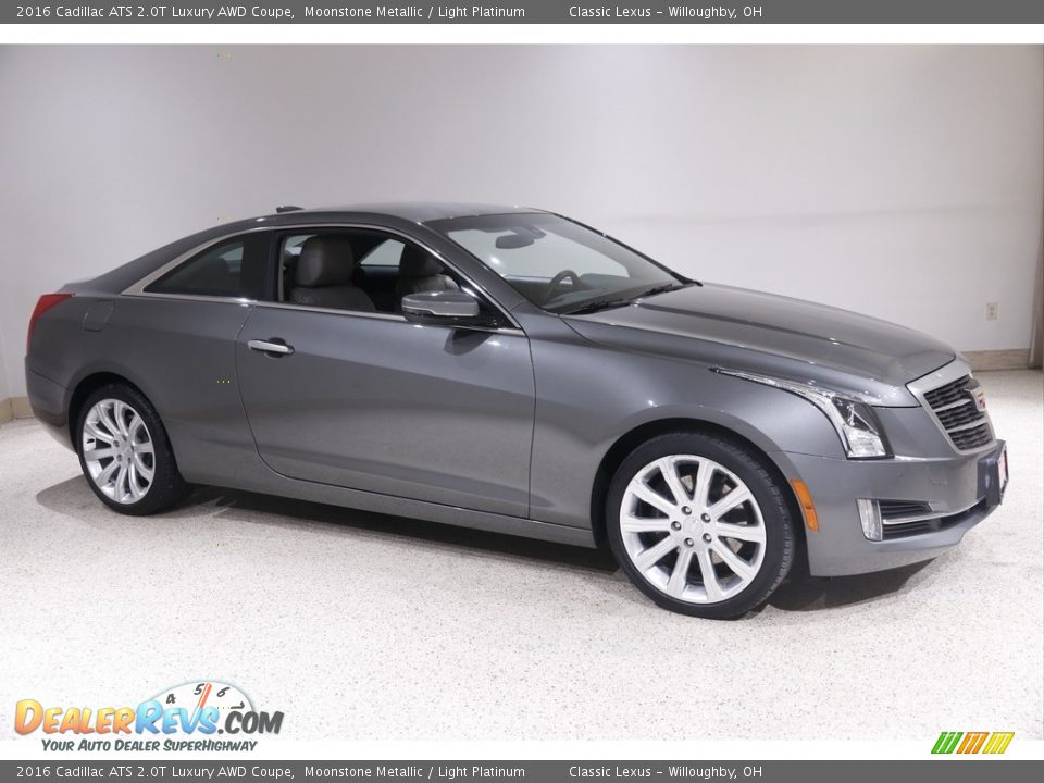 Moonstone Metallic 2016 Cadillac ATS 2.0T Luxury AWD Coupe Photo #1