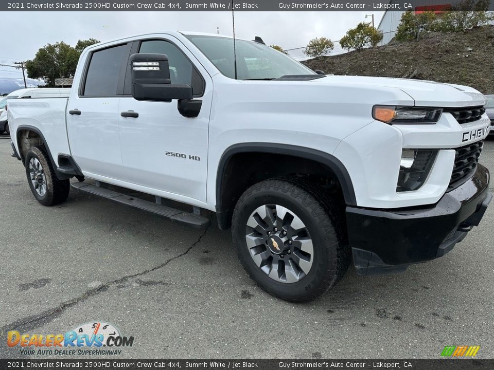 2021 Chevrolet Silverado 2500HD Custom Crew Cab 4x4 Summit White / Jet Black Photo #1