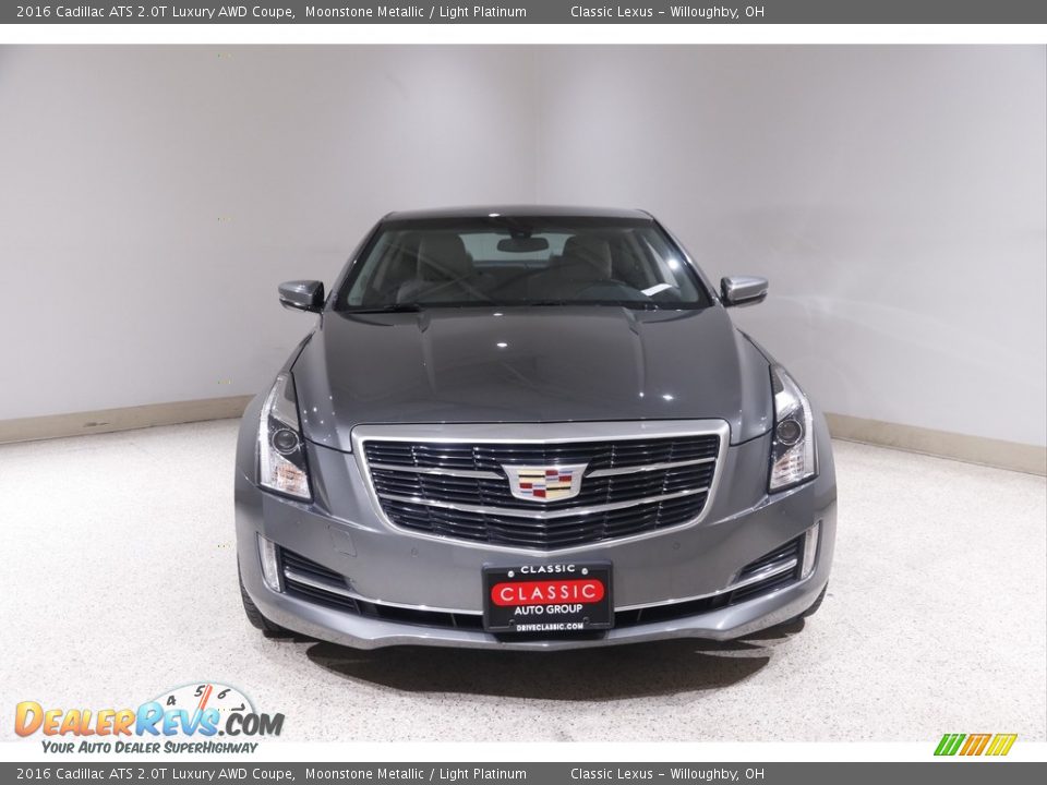 2016 Cadillac ATS 2.0T Luxury AWD Coupe Moonstone Metallic / Light Platinum Photo #2