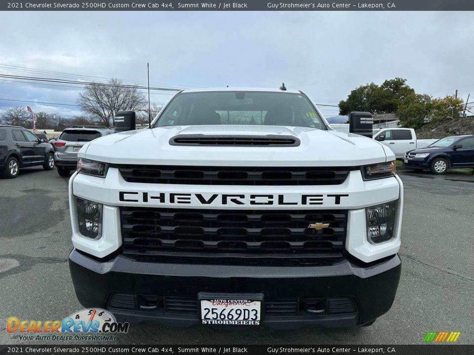 2021 Chevrolet Silverado 2500HD Custom Crew Cab 4x4 Summit White / Jet Black Photo #2