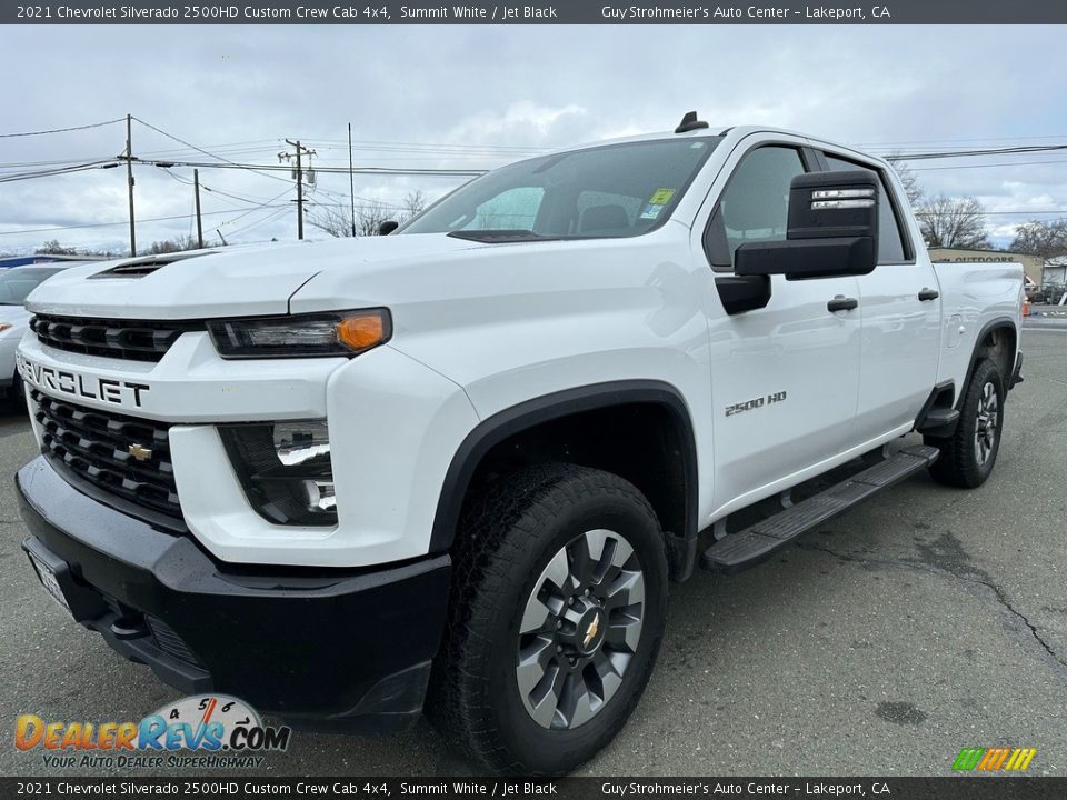 2021 Chevrolet Silverado 2500HD Custom Crew Cab 4x4 Summit White / Jet Black Photo #3