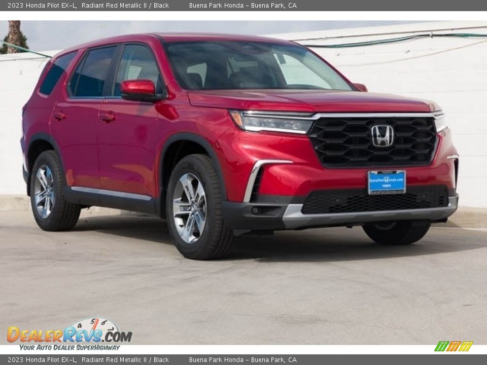 2023 Honda Pilot EX-L Radiant Red Metallic II / Black Photo #1