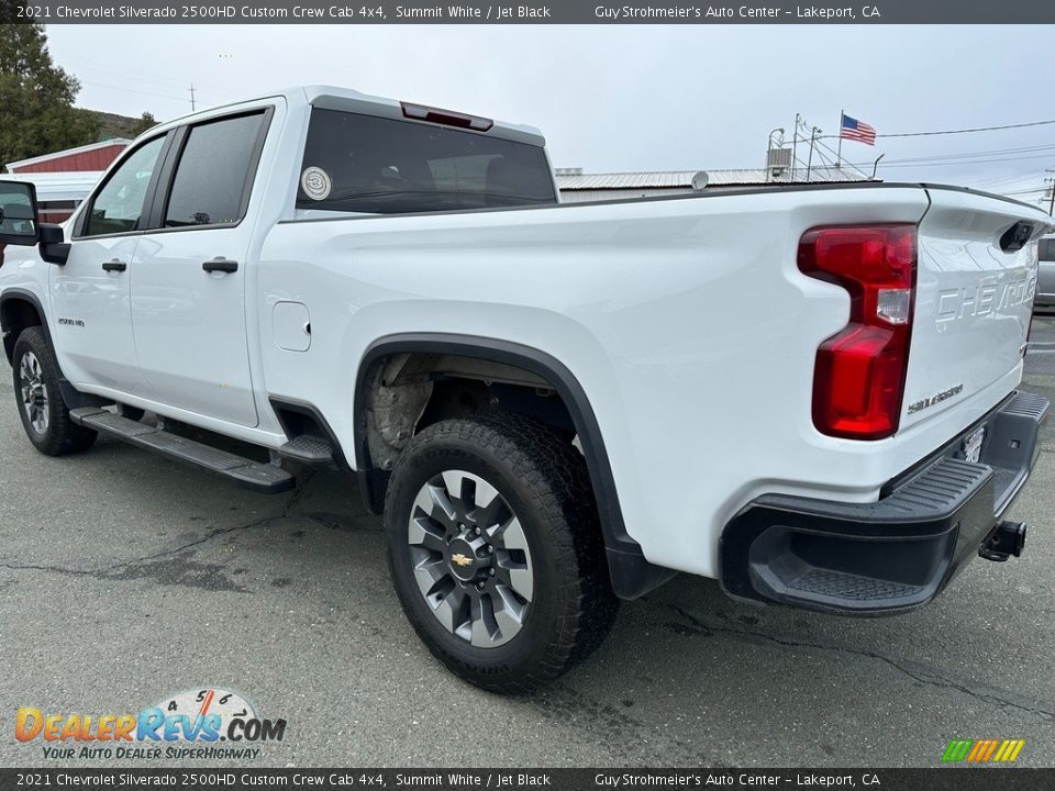 2021 Chevrolet Silverado 2500HD Custom Crew Cab 4x4 Summit White / Jet Black Photo #4