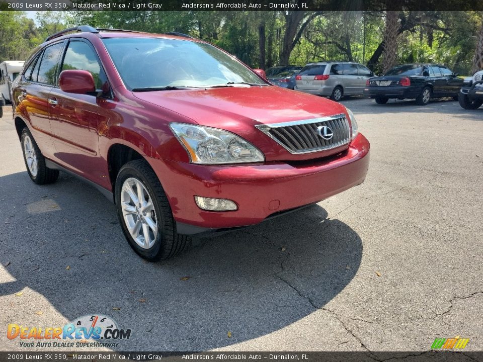 2009 Lexus RX 350 Matador Red Mica / Light Gray Photo #1