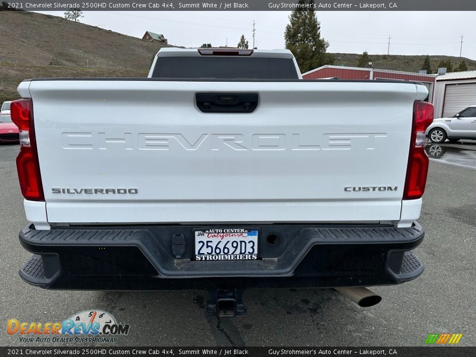 2021 Chevrolet Silverado 2500HD Custom Crew Cab 4x4 Summit White / Jet Black Photo #5