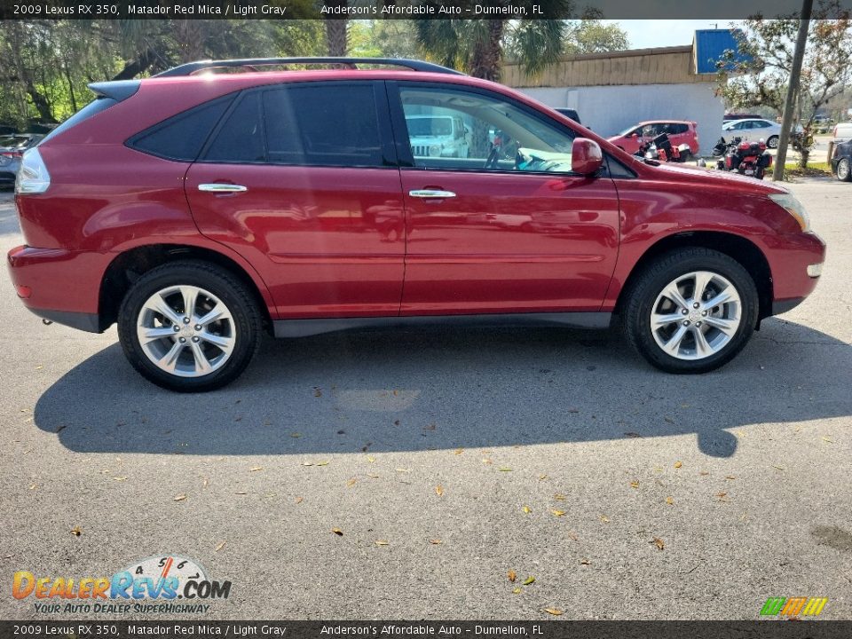 2009 Lexus RX 350 Matador Red Mica / Light Gray Photo #2