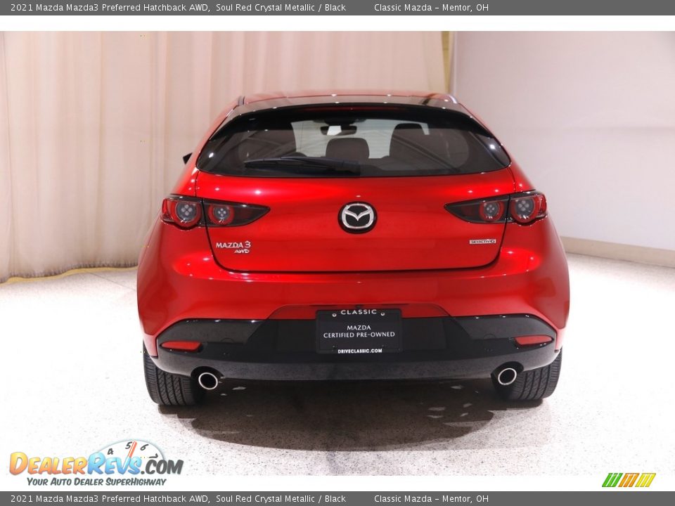 2021 Mazda Mazda3 Preferred Hatchback AWD Soul Red Crystal Metallic / Black Photo #18