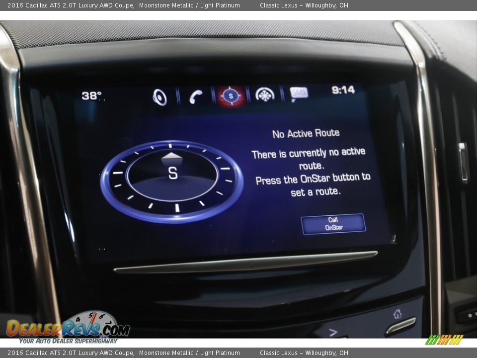 Controls of 2016 Cadillac ATS 2.0T Luxury AWD Coupe Photo #12