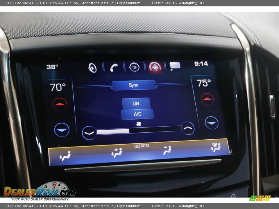 Controls of 2016 Cadillac ATS 2.0T Luxury AWD Coupe Photo #13
