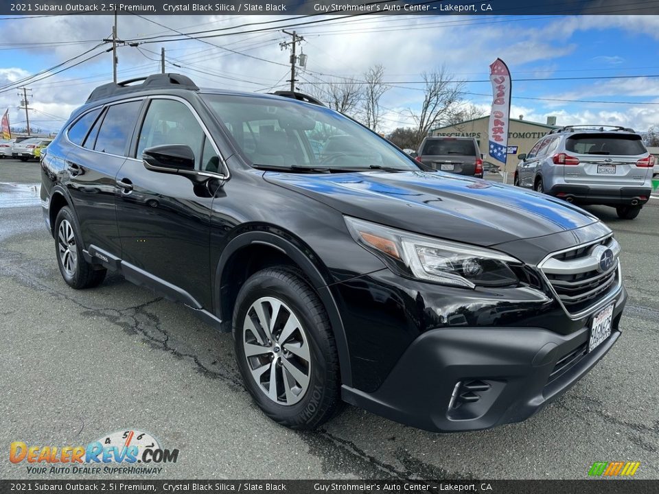 2021 Subaru Outback 2.5i Premium Crystal Black Silica / Slate Black Photo #1