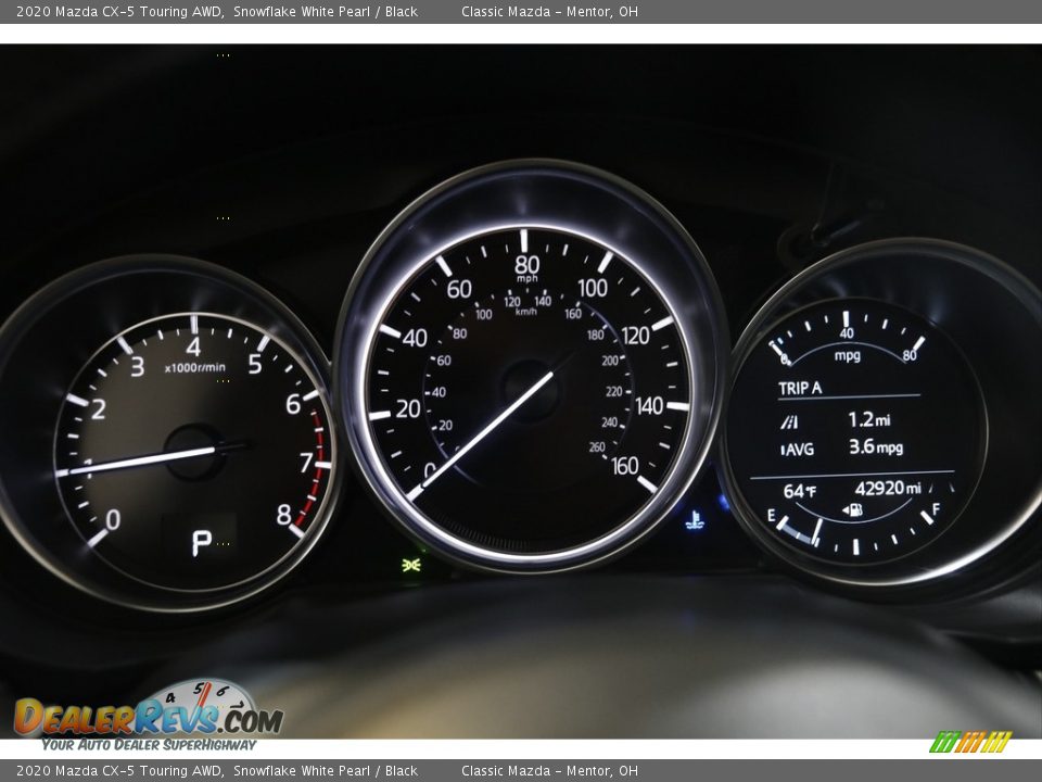 2020 Mazda CX-5 Touring AWD Snowflake White Pearl / Black Photo #8