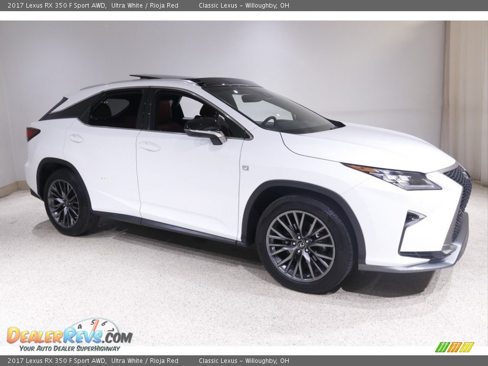 2017 Lexus RX 350 F Sport AWD Ultra White / Rioja Red Photo #1