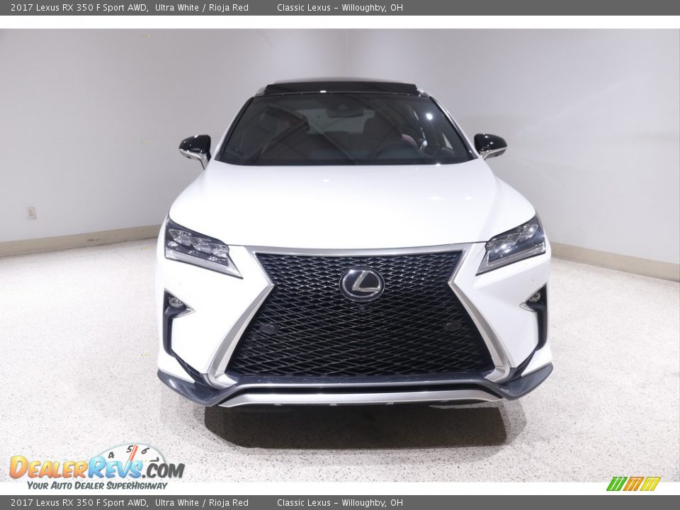 2017 Lexus RX 350 F Sport AWD Ultra White / Rioja Red Photo #2