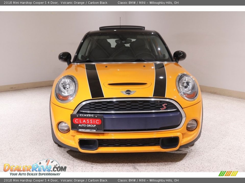 2018 Mini Hardtop Cooper S 4 Door Volcanic Orange / Carbon Black Photo #2