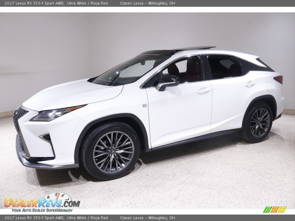 2017 Lexus RX 350 F Sport AWD Ultra White / Rioja Red Photo #3