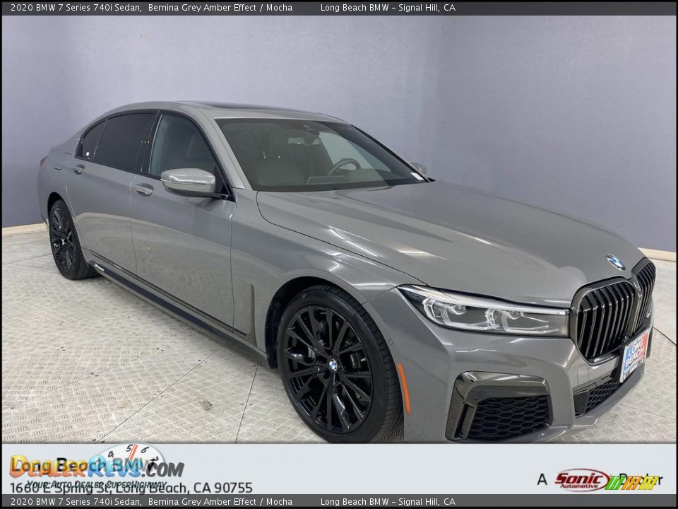 2020 BMW 7 Series 740i Sedan Bernina Grey Amber Effect / Mocha Photo #1