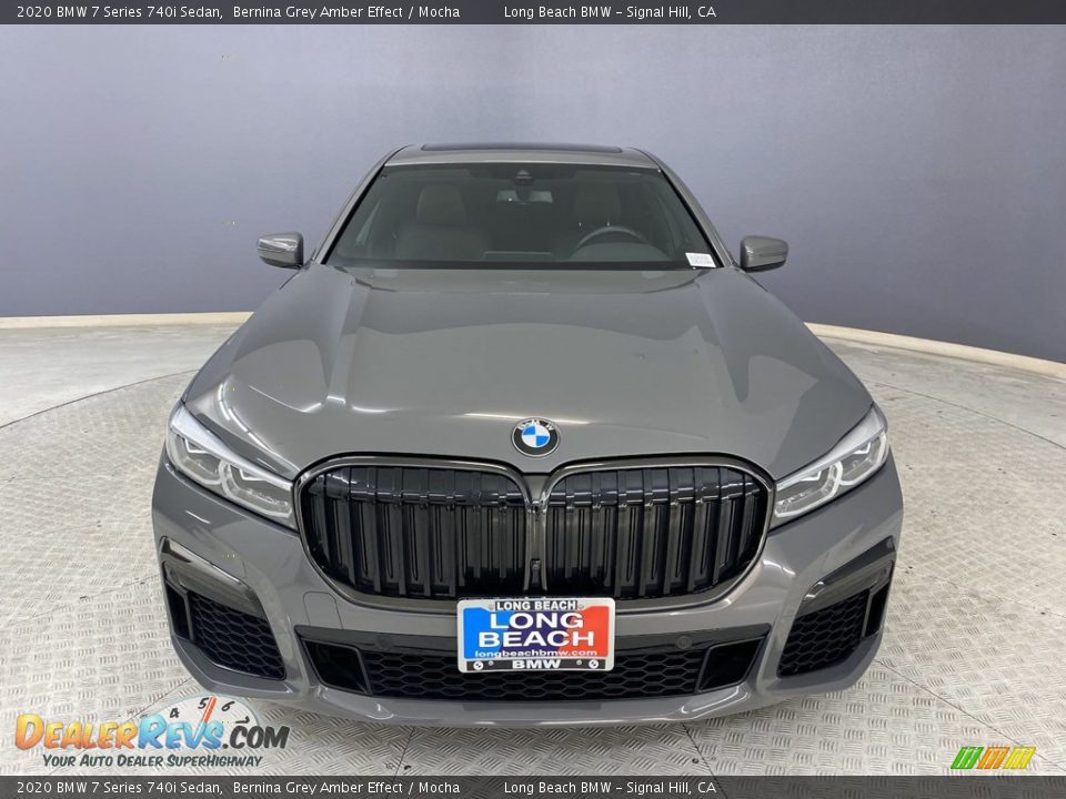 2020 BMW 7 Series 740i Sedan Bernina Grey Amber Effect / Mocha Photo #2