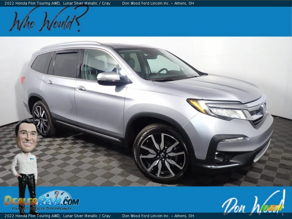 2022 Honda Pilot Touring AWD Lunar Silver Metallic / Gray Photo #1