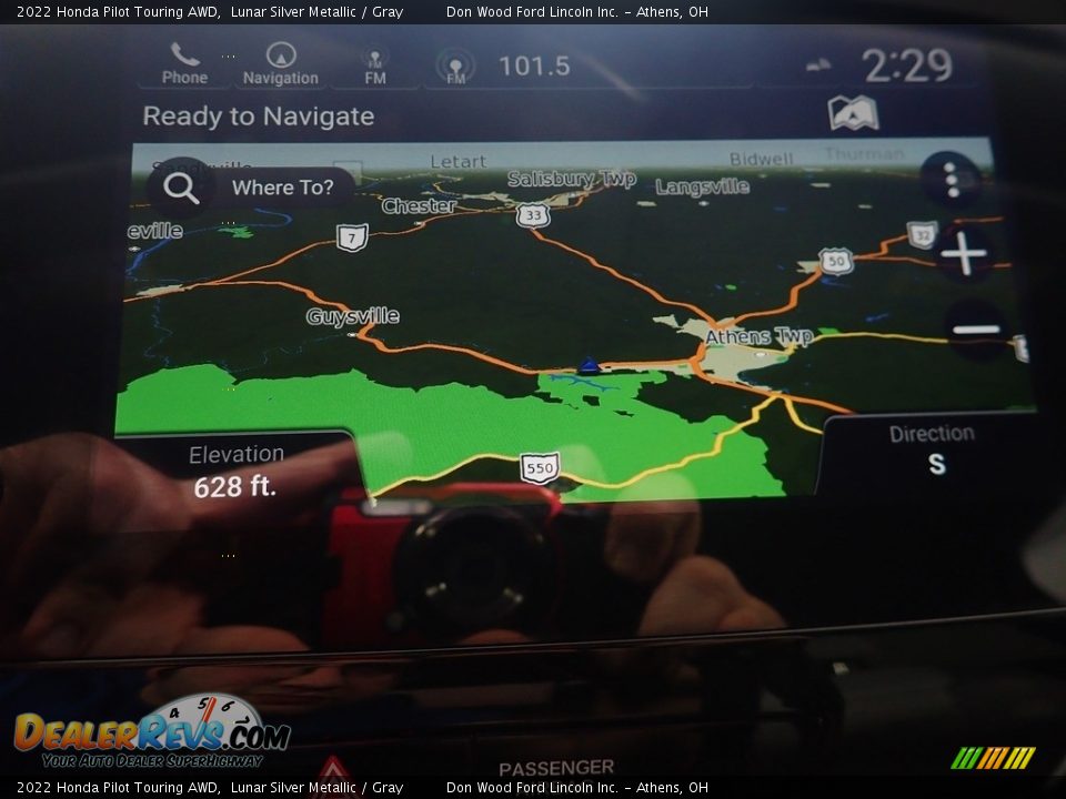 2022 Honda Pilot Touring AWD Lunar Silver Metallic / Gray Photo #4