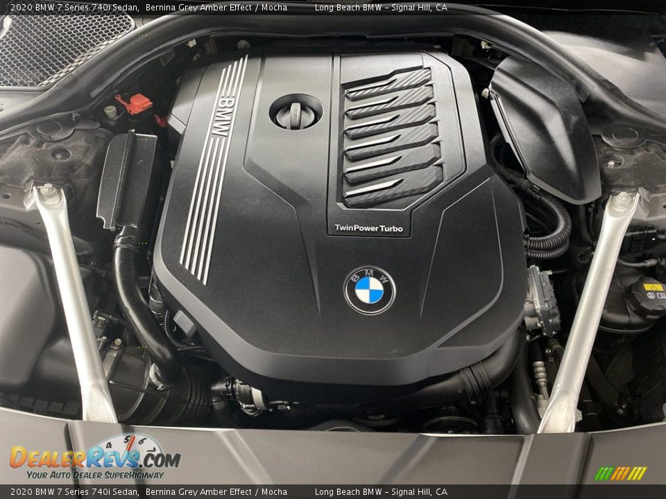 2020 BMW 7 Series 740i Sedan Bernina Grey Amber Effect / Mocha Photo #11