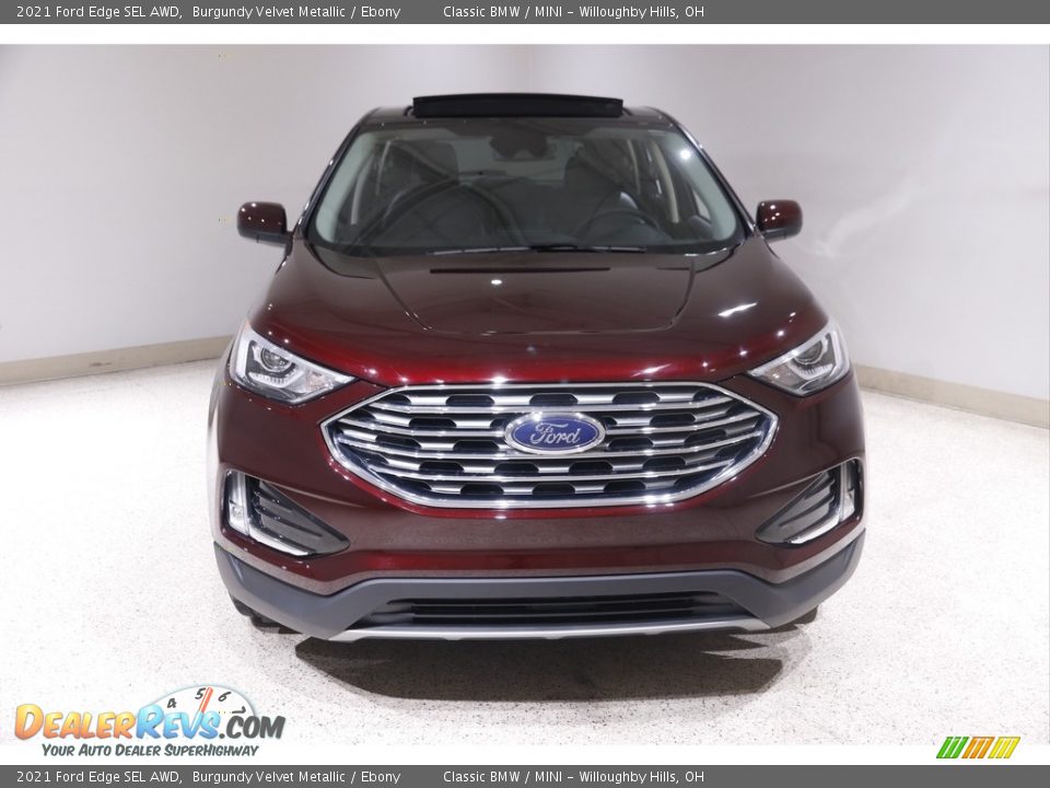 2021 Ford Edge SEL AWD Burgundy Velvet Metallic / Ebony Photo #2