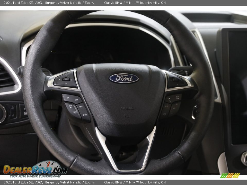 2021 Ford Edge SEL AWD Steering Wheel Photo #8