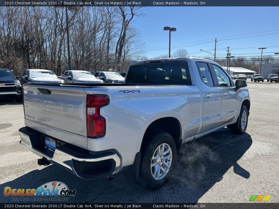 2020 Chevrolet Silverado 1500 LT Double Cab 4x4 Silver Ice Metallic / Jet Black Photo #3