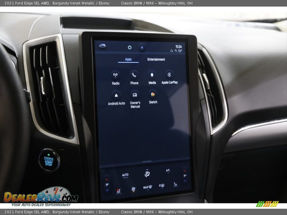 Controls of 2021 Ford Edge SEL AWD Photo #11