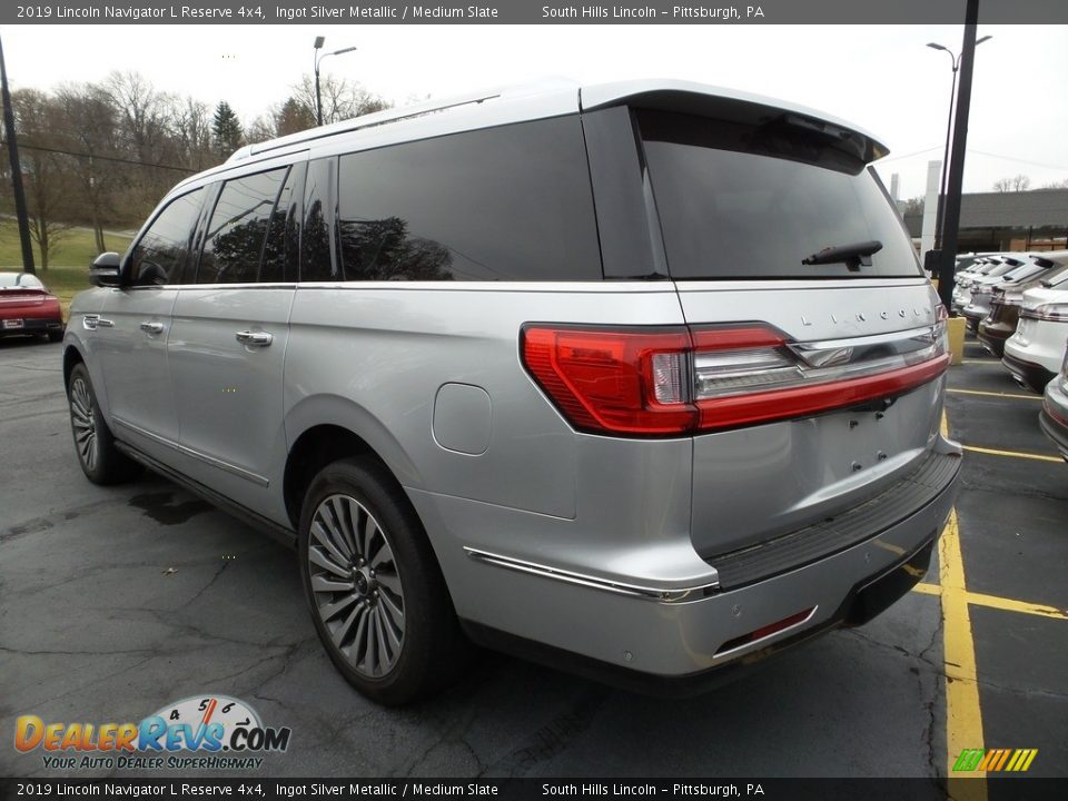 2019 Lincoln Navigator L Reserve 4x4 Ingot Silver Metallic / Medium Slate Photo #2