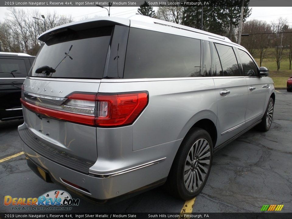 2019 Lincoln Navigator L Reserve 4x4 Ingot Silver Metallic / Medium Slate Photo #3