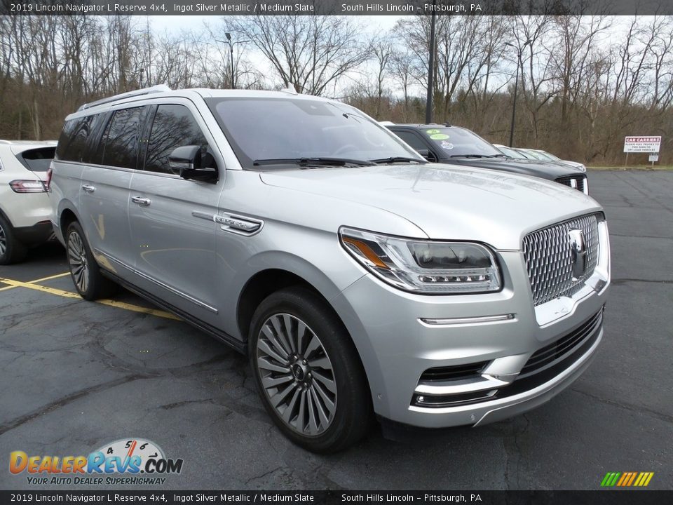 Ingot Silver Metallic 2019 Lincoln Navigator L Reserve 4x4 Photo #4