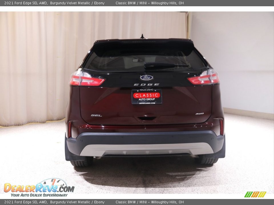2021 Ford Edge SEL AWD Burgundy Velvet Metallic / Ebony Photo #19