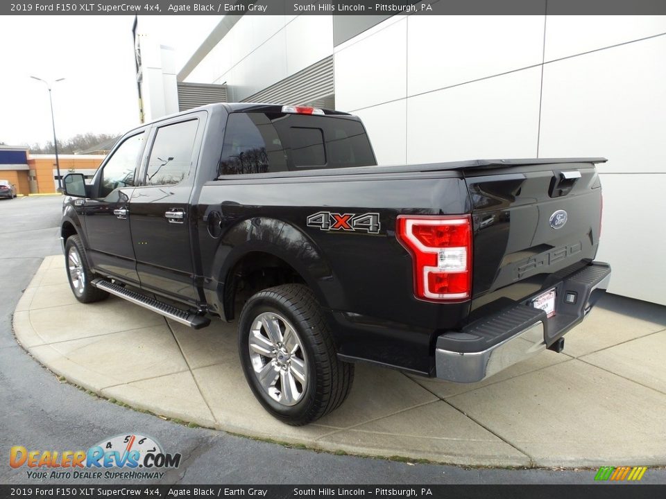 2019 Ford F150 XLT SuperCrew 4x4 Agate Black / Earth Gray Photo #3