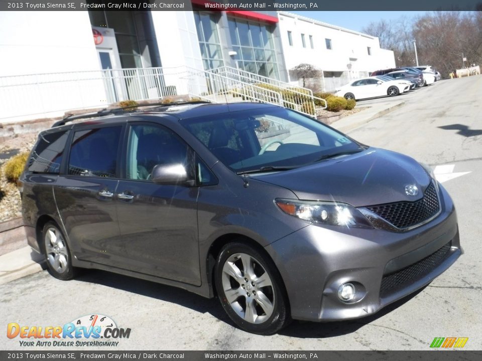 2013 Toyota Sienna SE Predawn Gray Mica / Dark Charcoal Photo #1