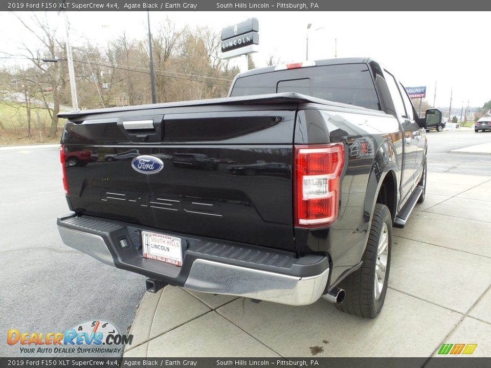 2019 Ford F150 XLT SuperCrew 4x4 Agate Black / Earth Gray Photo #6