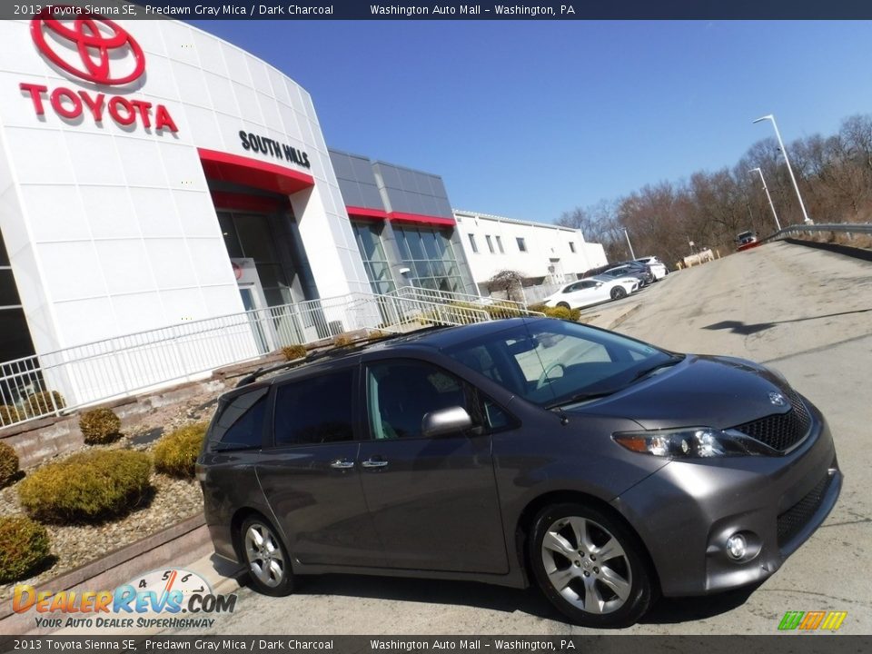 2013 Toyota Sienna SE Predawn Gray Mica / Dark Charcoal Photo #2