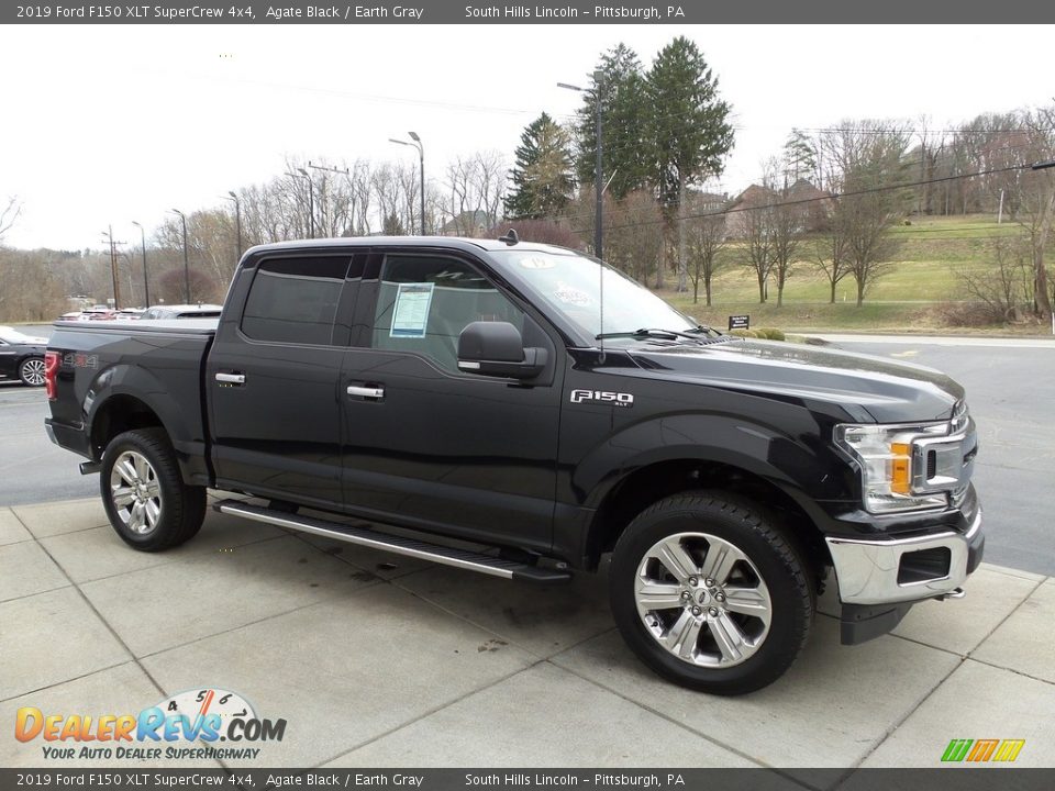 2019 Ford F150 XLT SuperCrew 4x4 Agate Black / Earth Gray Photo #7