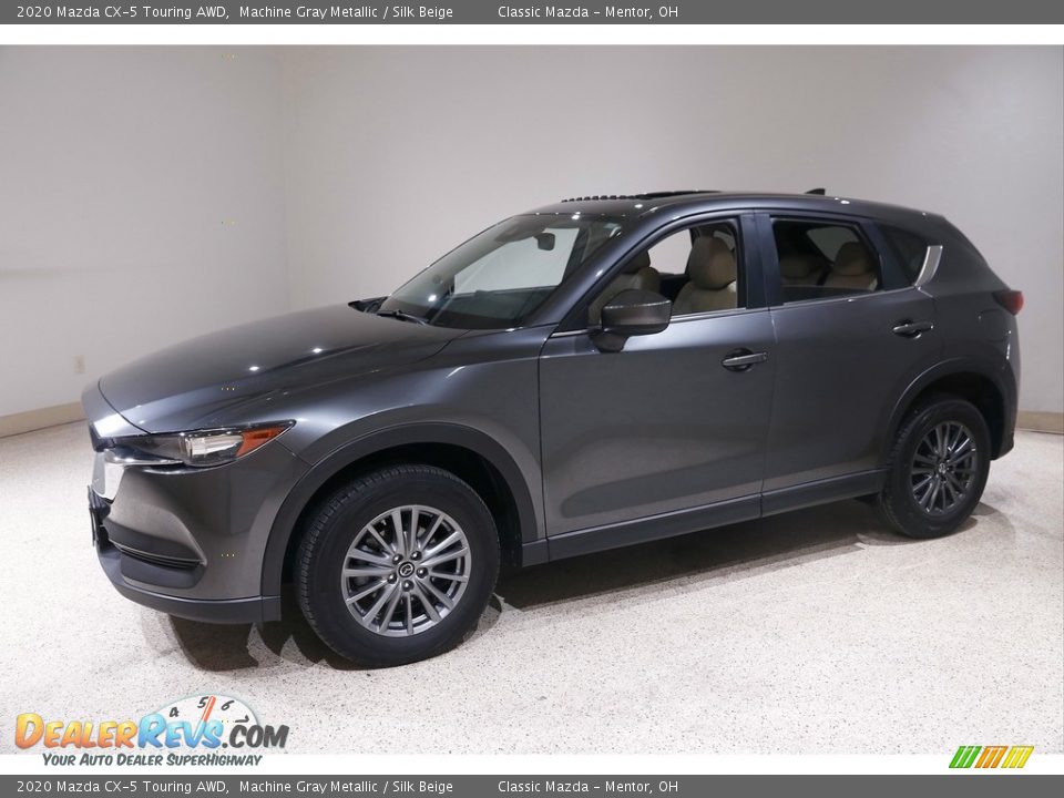2020 Mazda CX-5 Touring AWD Machine Gray Metallic / Silk Beige Photo #3