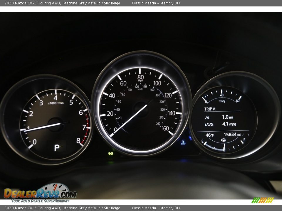 2020 Mazda CX-5 Touring AWD Machine Gray Metallic / Silk Beige Photo #8