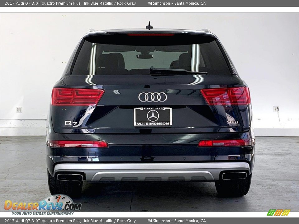 2017 Audi Q7 3.0T quattro Premium Plus Ink Blue Metallic / Rock Gray Photo #3