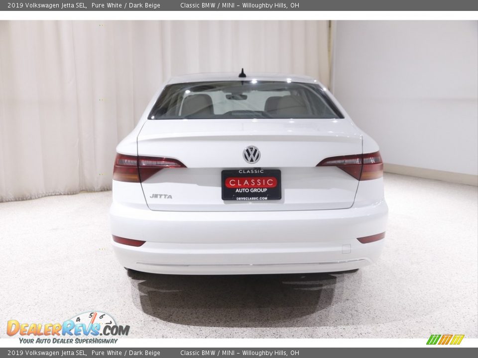 2019 Volkswagen Jetta SEL Pure White / Dark Beige Photo #18