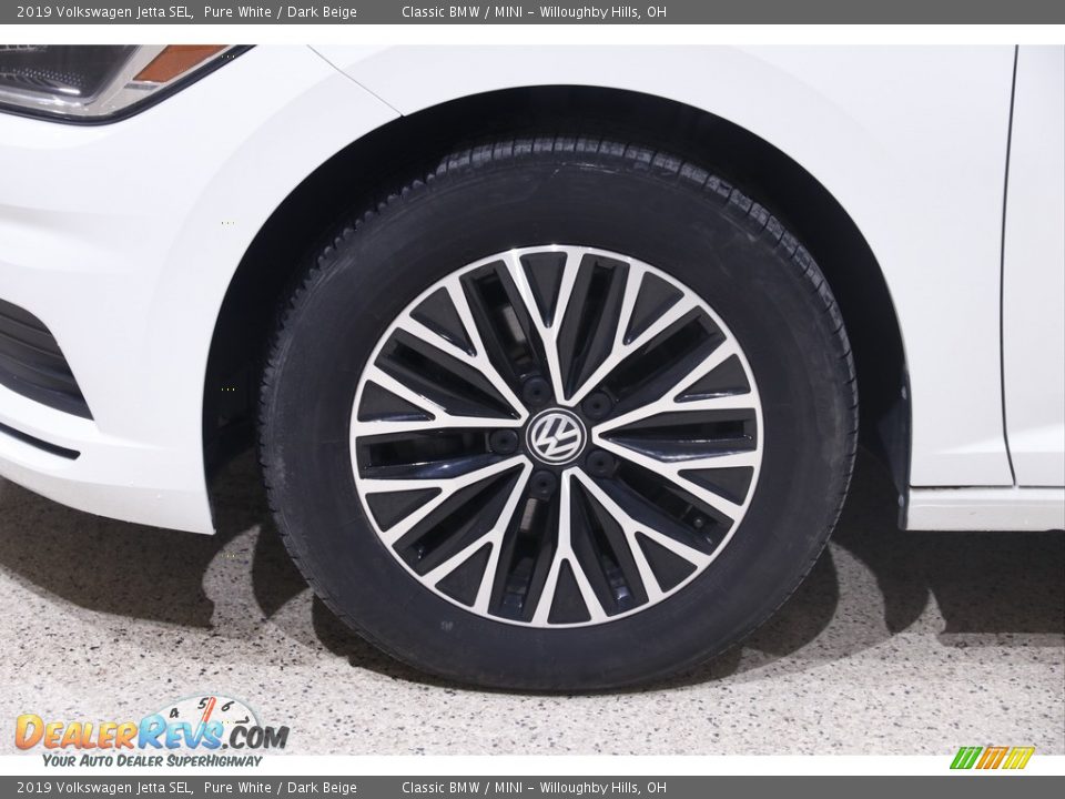 2019 Volkswagen Jetta SEL Pure White / Dark Beige Photo #20