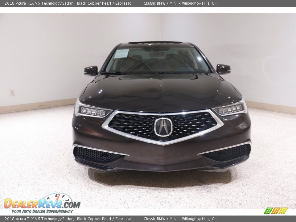 2018 Acura TLX V6 Technology Sedan Black Copper Pearl / Espresso Photo #2