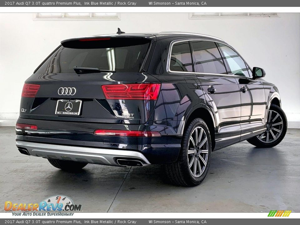 2017 Audi Q7 3.0T quattro Premium Plus Ink Blue Metallic / Rock Gray Photo #13